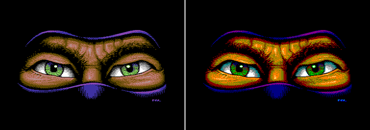 C64 on the left, CPC on the right