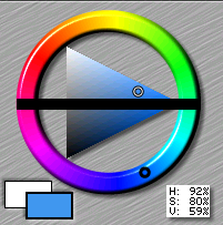 original color picker with the wheel split horizontally