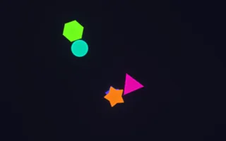 Spinning shapes: a frame rendered by the pngine CLI