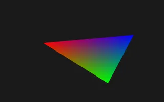 Vertex colors: a frame rendered by the pngine CLI