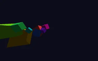 Multiple objects: a frame rendered by the pngine CLI